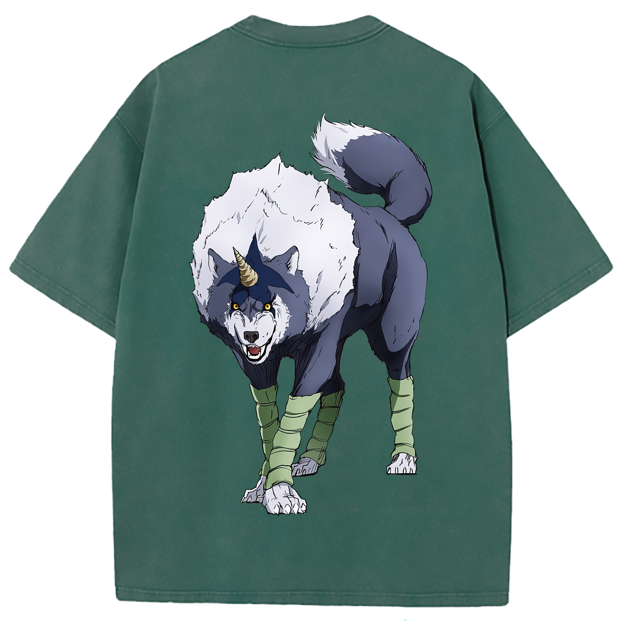 （画像用） 転スラ Regarding Reincarnated to Slime 綿100% ヴィンテージ風 半袖Tシャツ（背面プリント）